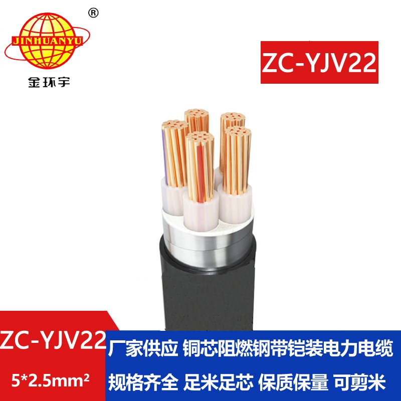 金環(huán)宇 yjv22電纜價(jià)格ZC-YJV22 5X2.5平方 阻燃鎧裝電纜