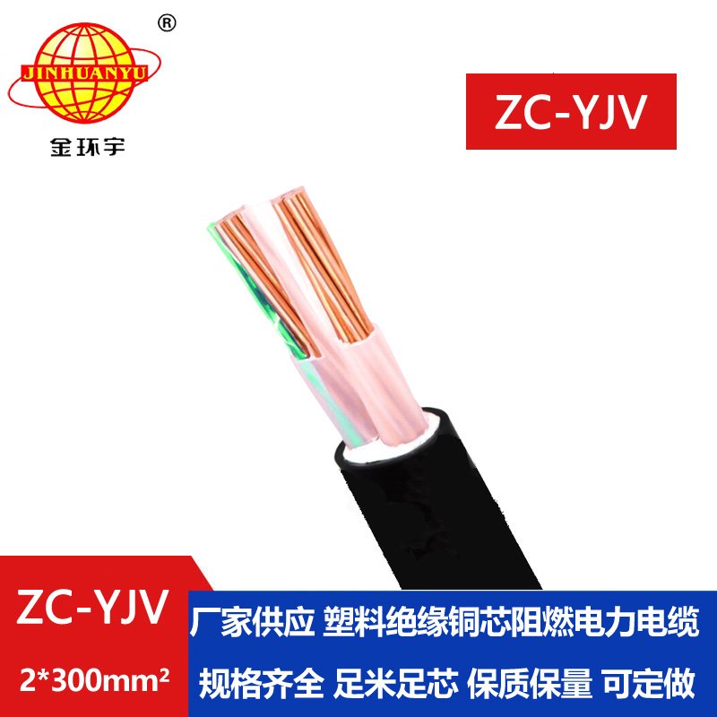 金環(huán)宇電線(xiàn)電纜 yjv電纜2芯ZC-YJV 2X300 阻燃yjv電線(xiàn)